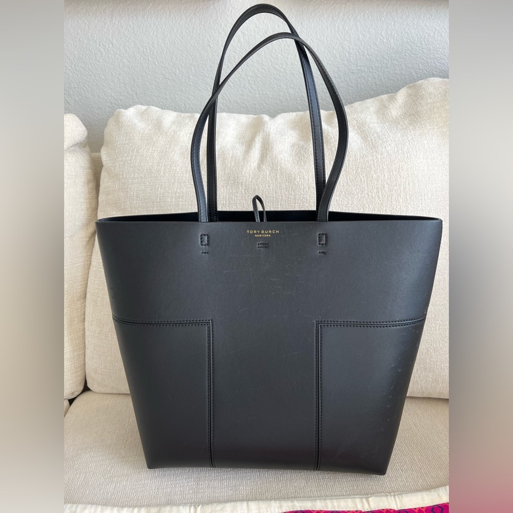 Tory Burch Block T Tall Tote AMAZING Condition!!